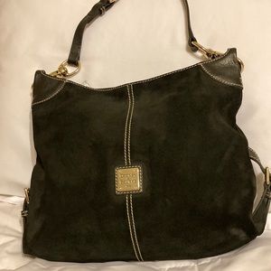 Dooney & Bourke black suede bag
